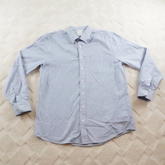 Vintage Brooks Brothers Light Blue Dress Shirt - Picture 1 of 11